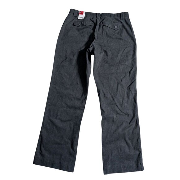 Lee Gray Dress Pants Just Below The Waist Stretch Womens Size 16 - Picture 2 of 9